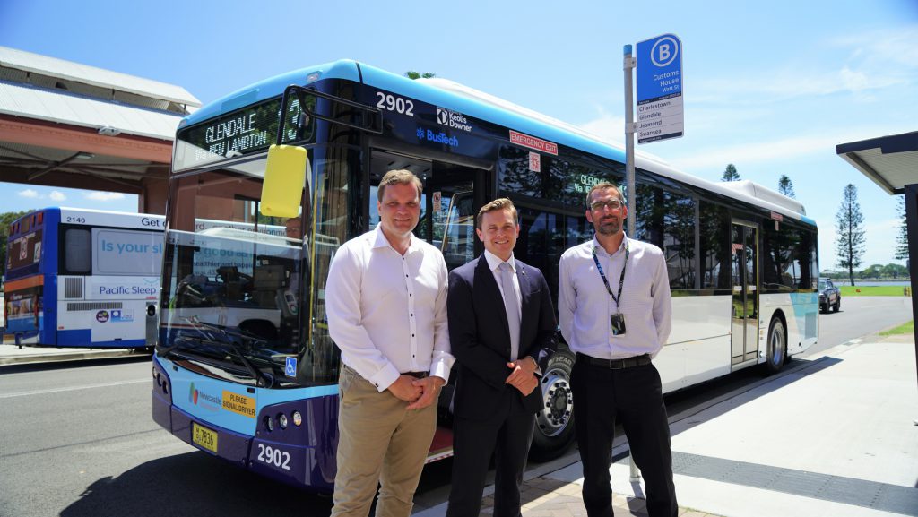 Newcastle Transport’s first electric bus hits the road - Keolis Downer